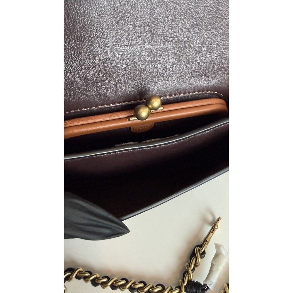 NWT Coach 1941 Dinky Quilted Rivets Black Chain Crossbody Bag - Picture 13 of 16